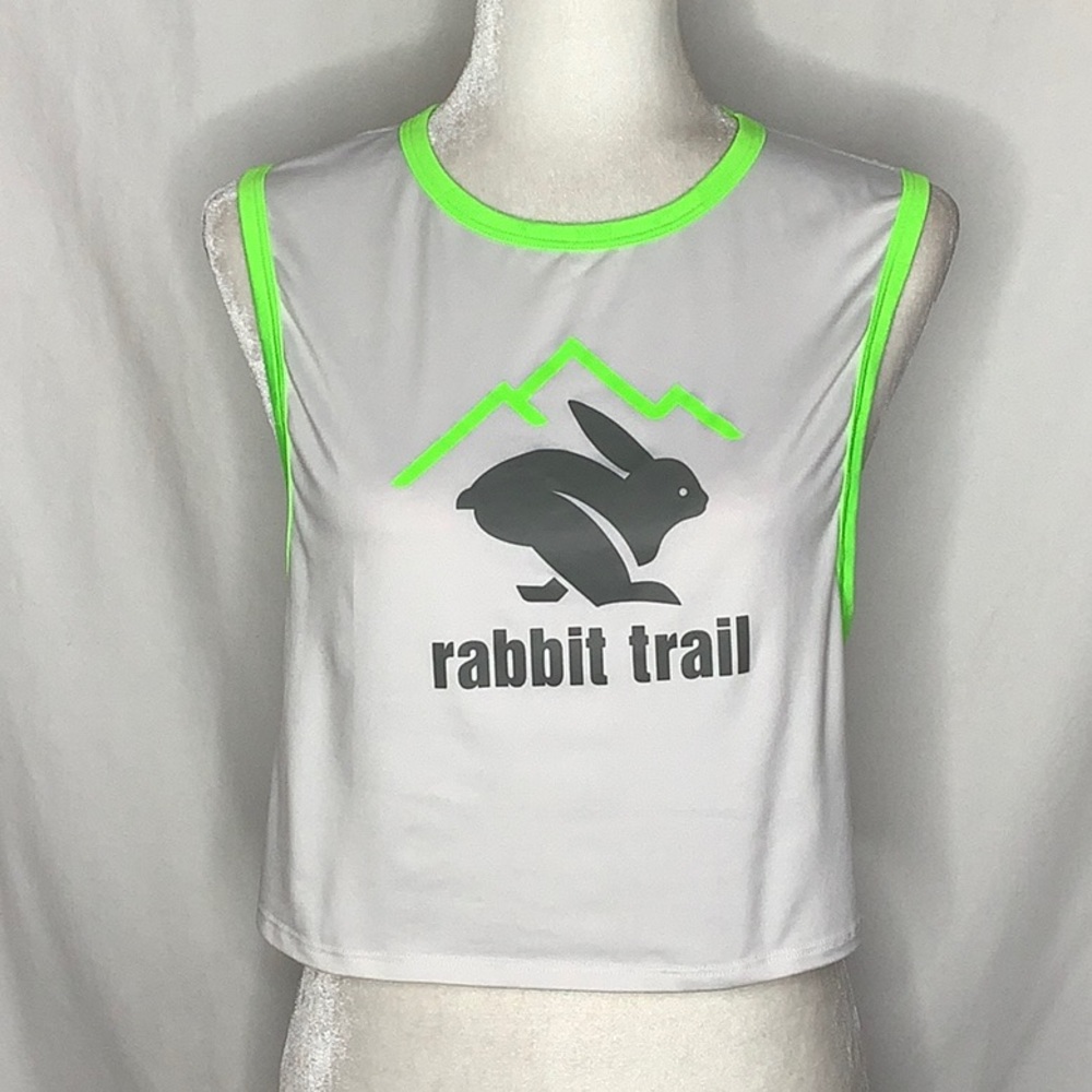 Rabbit Trail Running - Suns Out, Tummies Out Cropped Tank Top Size M